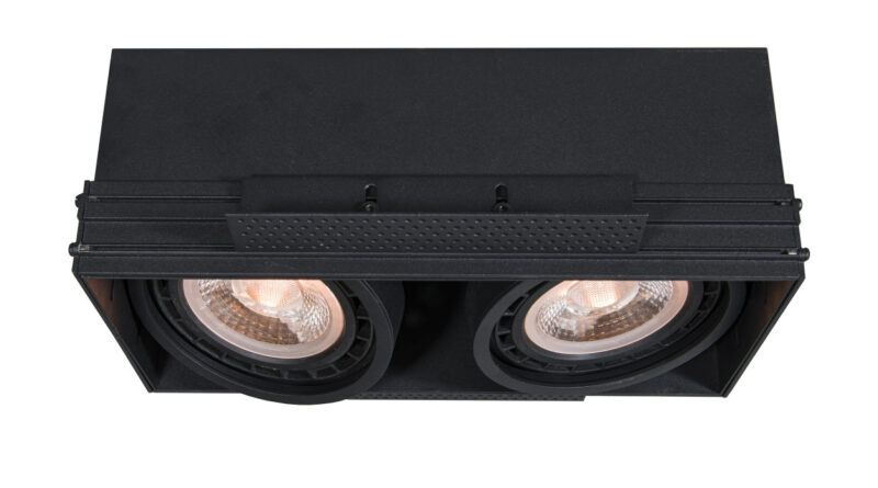 Foto Lucide TRIMLESS - Inbouwspot - 2xGU10 - Zwart