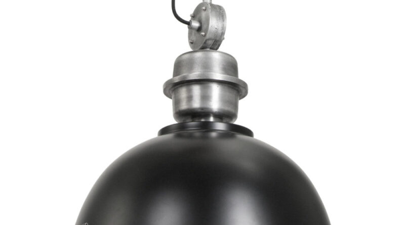 Foto Steinhauer Hanglamp industrieel 7586zw zwart