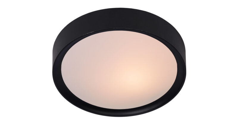 Foto Lucide LEX - Plafonniere - 25 cm - 1xE27 - Zwart