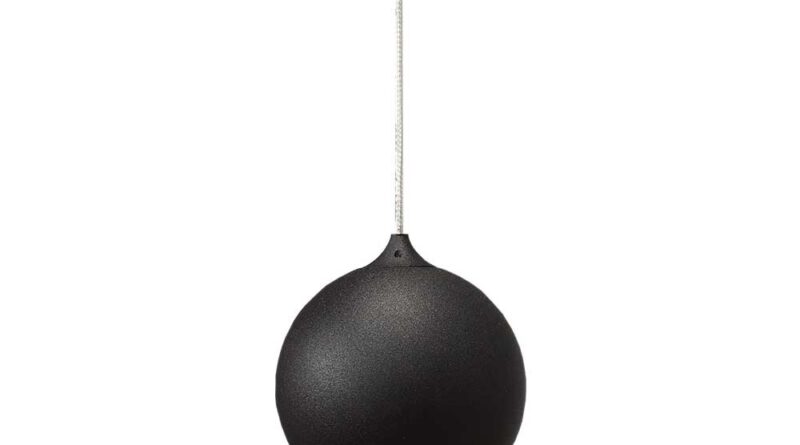 Foto Artdelight Hanglamp Denver 1 lichts 10 cm zwart