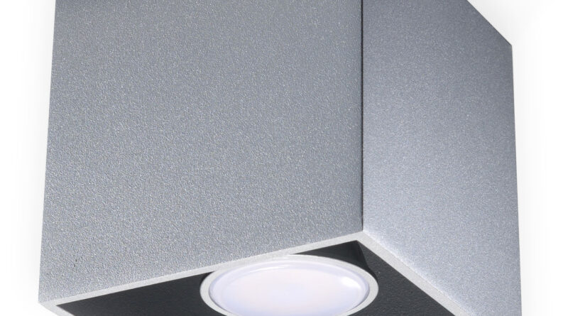 Foto Sollux Plafondlamp Quad grijs