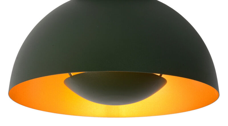 Foto Lucide SIEMON - Plafonniere - 25 cm - 1xE27 - Groen