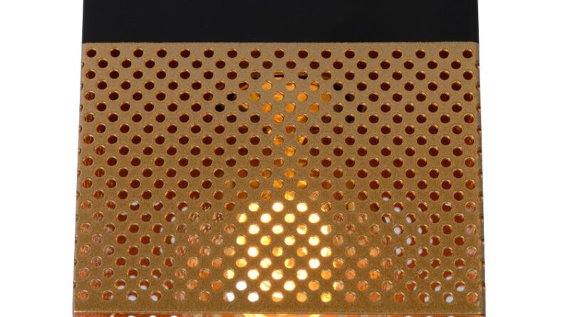 Foto Lucide RENATE - Plafonniere - 1xE27 - Mat Goud / Messing