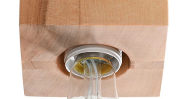Foto Sollux Plafondlamp Ariz hout