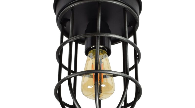 Foto Urban Interiors Plafondlamp Barn 12 cm zwart