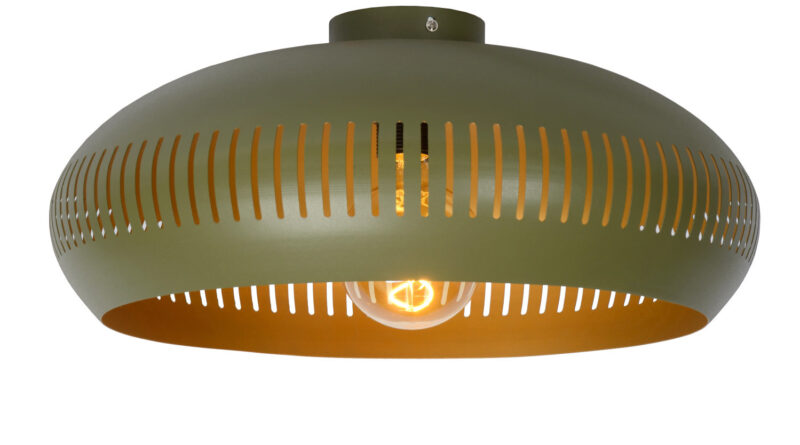 Foto Lucide RAYCO - Plafonniere - 45 cm - 1xE27 - Groen