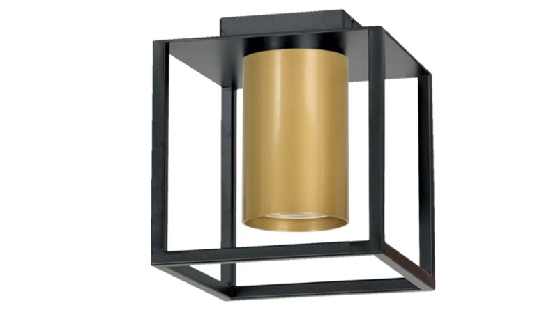 Foto Emibig Plafondlamp Tiper 1 lichts zwart - goud