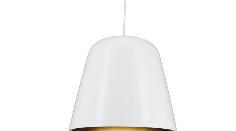 Foto Artdelight Hanglamp Santiago 35 cm wit-goud