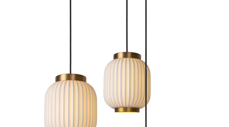 Foto Lucide GOSSE - Hanglamp - 3xE27 - Wit