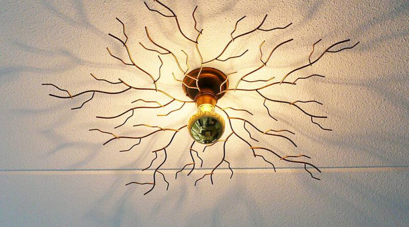 Foto Ylumen Plafondlamp Bichero 80 cm goud-bruin