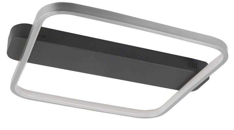Foto Highlight Plafondlamp Ascona L 46 B 40 cm mat chroom-zwart