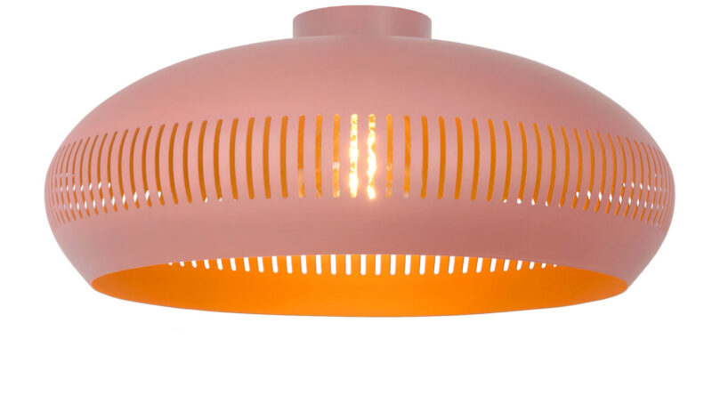 Foto Lucide RAYCO - Plafonniere - 45 cm - 1xE27 - Roze
