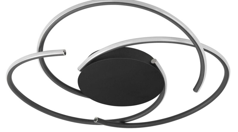 Foto Highlight Plafondlamp Reverso 48 cm zwart