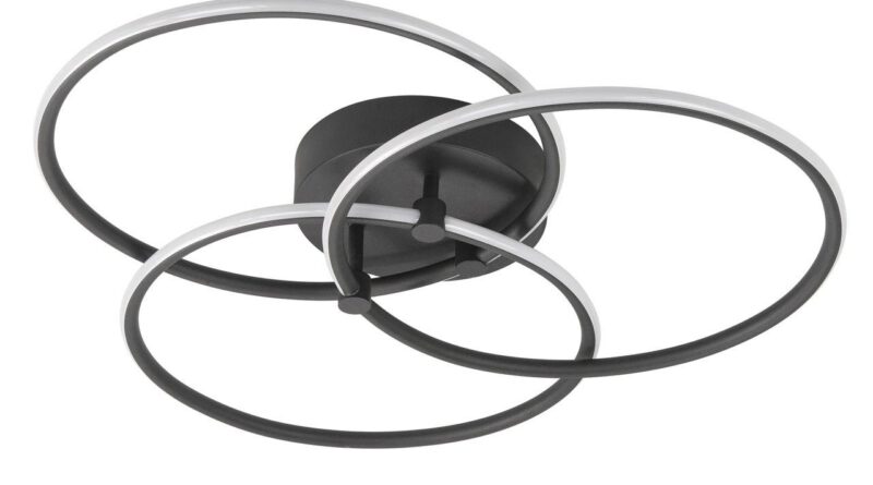 Foto Highlight Plafondlamp Circles 49 cm zwart