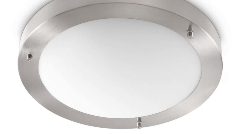 Foto Artdelight Plafondlamp Yuca 30 cm 12 Watt mat chroom