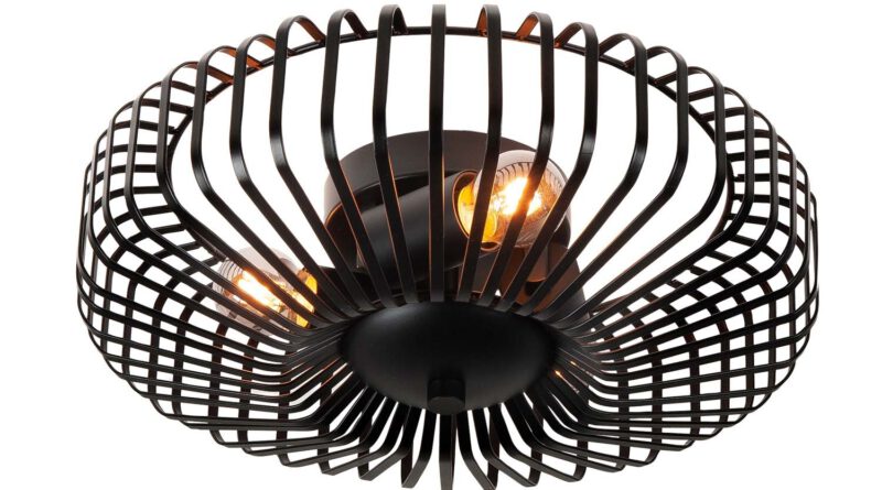 Foto Highlight Plafondlamp Nino 35 cm zwart