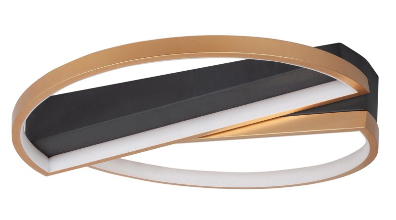 Foto Highlight Plafondlamp Helios 44 mat goud-zwart