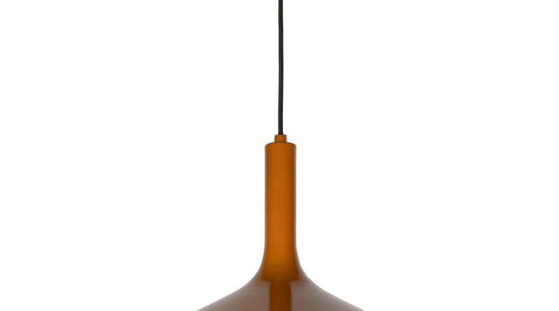Foto Lucide ROZALLA - Hanglamp - 50 cm - 1xE27 - Okergeel