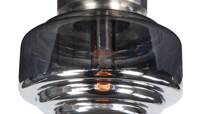 Foto Highlight Plafondlamp Deco Cambridge 24 cm rook