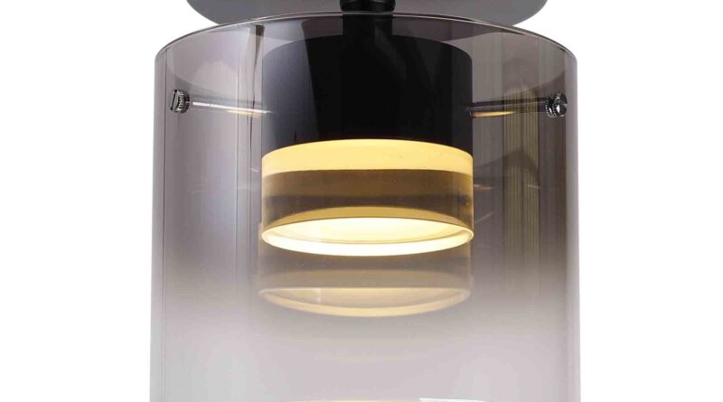 Foto Highlight Plafondlamp Salerno 1 lichts 16 cm zwart