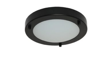 Foto Artdelight Plafondlamp Yuca 18 cm 10 Watt zwart