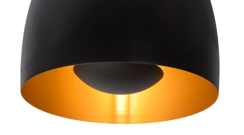 Foto Lucide NOLAN - Plafonniere - 24 cm - 1xE27 - Zwart