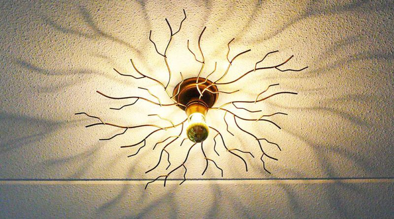 Foto Ylumen Plafondlamp Bichero 60 cm goud-bruin