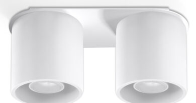 Foto Sollux Plafondlamp Orbis 2 lichts wit