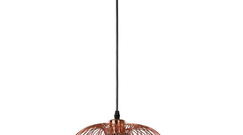 Foto Lucide VINTI - Hanglamp - 30 cm - 1xE27 - Koper