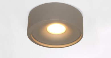Foto Artdelight Plafondlamp Orlando 14 cm grijs