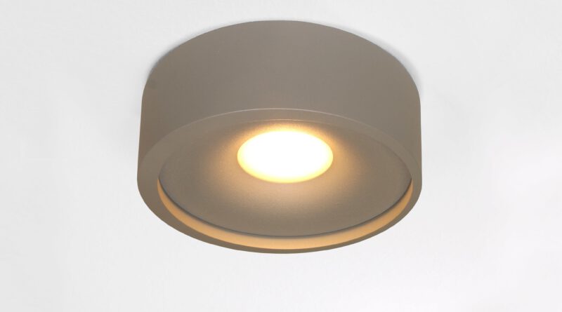 Foto Artdelight Plafondlamp Orlando 14 cm grijs