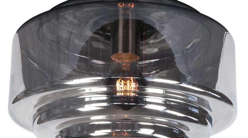 Foto Highlight Plafondlamp Deco Cambridge 30 cm rook