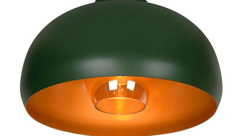 Foto Lucide SHARAN - Plafonniere - 38 cm - 1xE27 - Groen