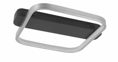 Foto Highlight Plafondlamp Ascona L 36 B 30 cm mat chroom-zwart