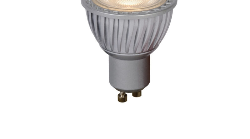 Foto Lucide MR16 - Led lamp - 5 cm - LED Dim to warm - GU10 - 1x5W 2200K/3000K - Grijs