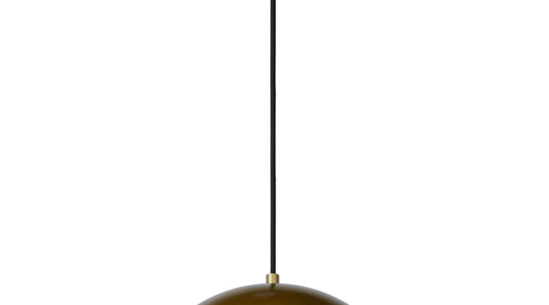 Foto Lucide COOPER - Hanglamp - 30 cm - 1xE27 - Mat Goud / Messing