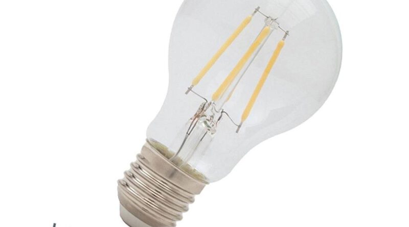 Foto Lamponline LED E27 lamp 4 Watt filament dag nacht sensor