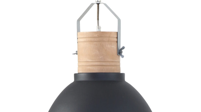Foto Mexlite Hanglamp mexlite emile 7781zw zwart