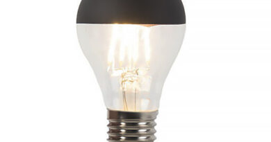 Foto Calex LED E27 lamp 4 Watt kopspiegel zwart filament