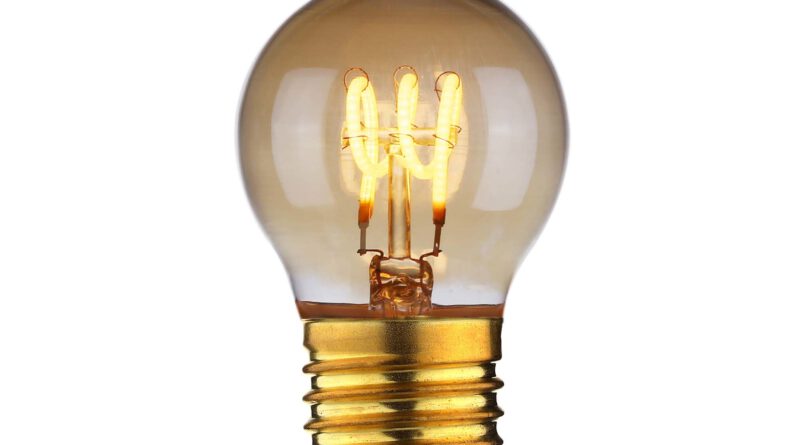 Foto Highlight Lamp LED E27 kogel 4W 60 LM 2200K Dimbaar amber