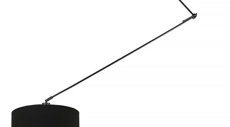 Foto Ylumen Hanglamp Knik met zwarte kap 40 cm zwart