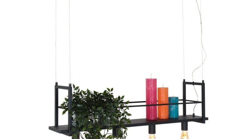 Foto Mexlite Hanglamp mexlite buckley Rek 2983 zwart