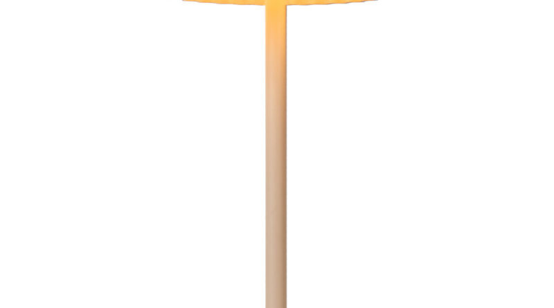 Foto Lucide JUSTINE - Tafellamp Buiten - LED Dimb. - 1x2W 2700K - IP54 - Beige
