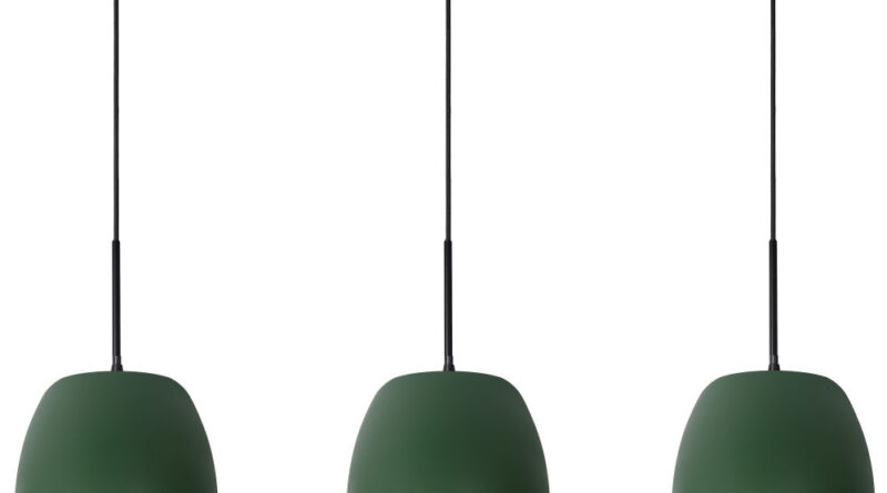 Foto Lucide NOLAN - Hanglamp - 3xE27 - Groen