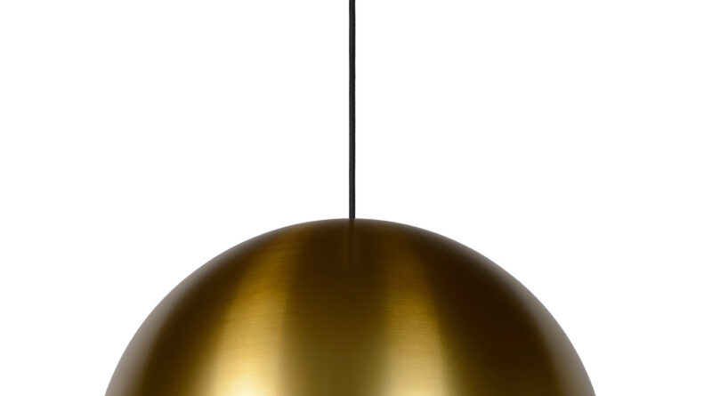 Foto Lucide AKRON - Hanglamp - 50 cm - 1xE27 - Mat Goud / Messing