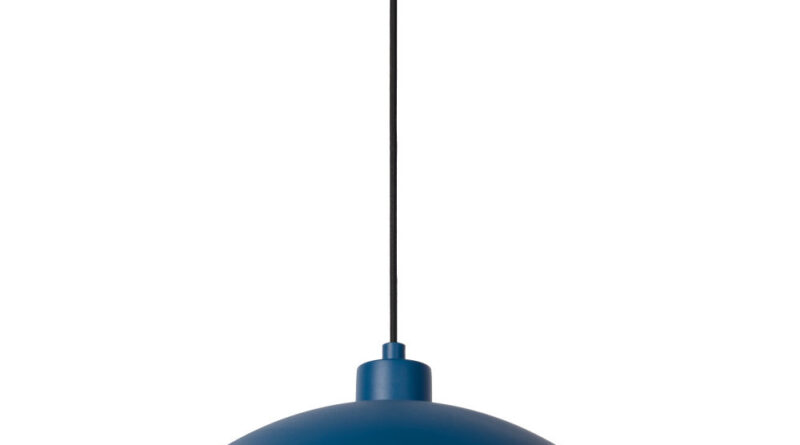 Foto Lucide SIEMON - Hanglamp - 40 cm - 1xE27 - Blauw