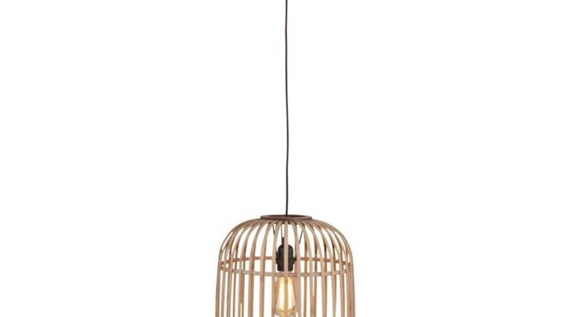 Foto Freelight Hanglamp Treccia 32 cm beige zwart