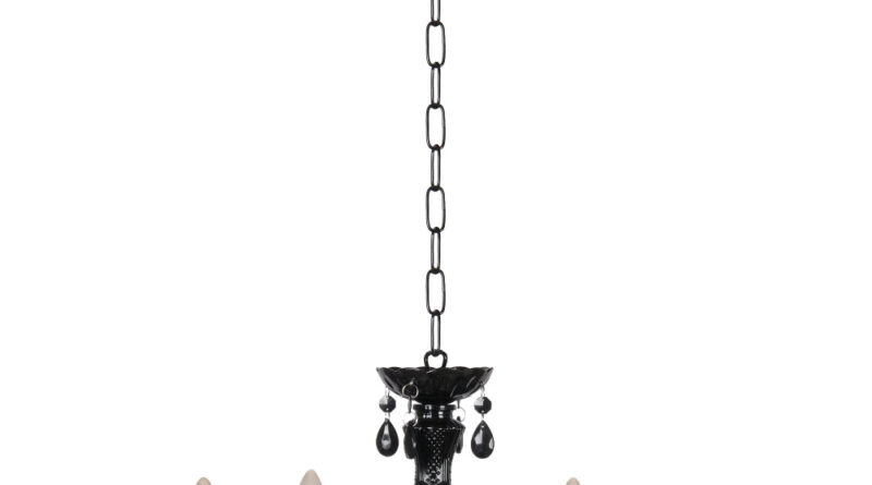 Foto Lucide ARABESQUE - Kroonluchter - 45 cm - 5xE14 - Zwart