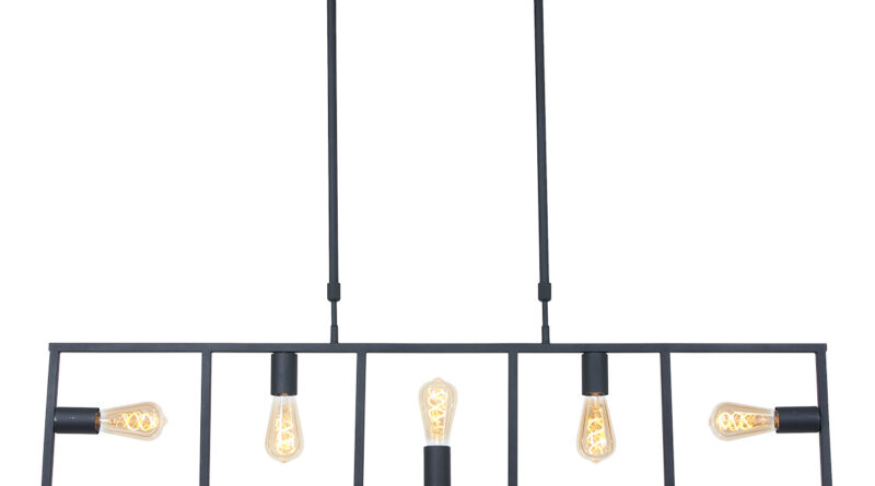 Foto Mexlite Hanglamp mexlite racky 2981zw zwart