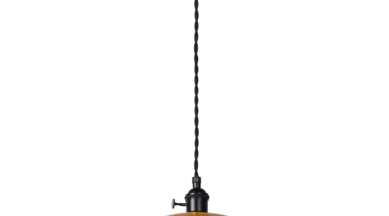 Foto Lucide MARNE - Hanglamp - 40 cm - 1xE27 - Okergeel